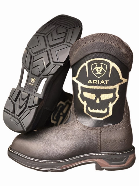 Sporty Vibe Ariat Men's Workhog XT VentTEK Iron Coffee Carbon Toe Work Boots 10031507