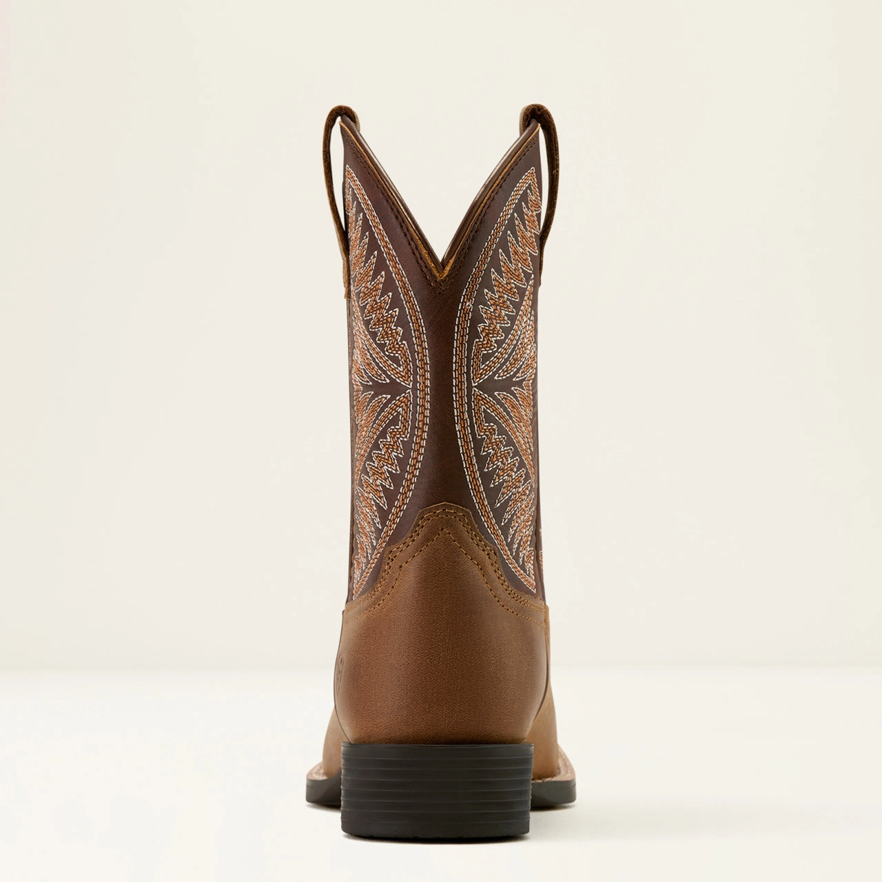Ariat Toddler/Childrens/Youth Pearl/Chocolate Brown Ruidoso Square Toe Western Cowboy Boots 10061136 Stable