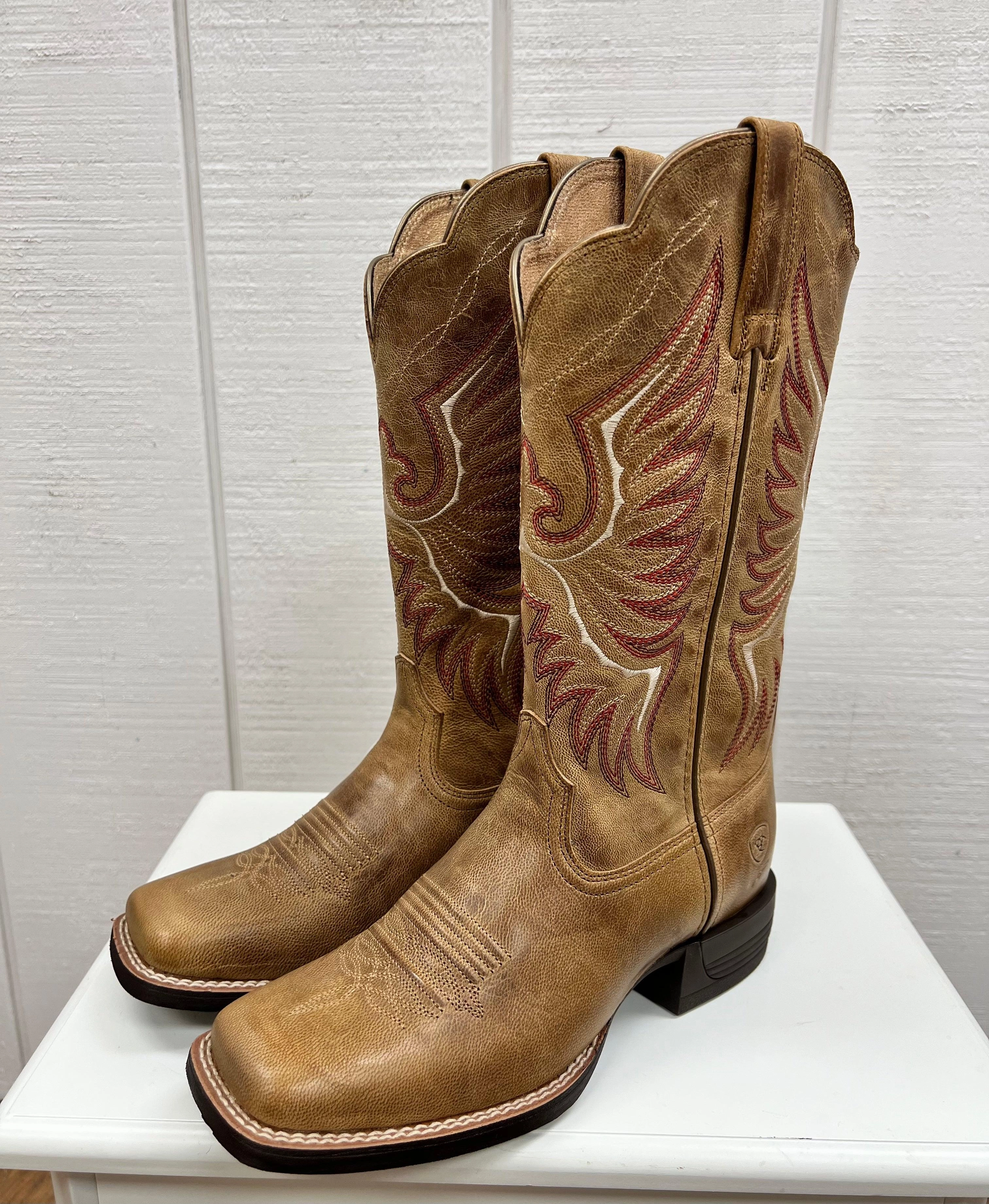 Polyester Ariat Women's Almond Bluff Rockdale Western Cowgirl Boot 10044415