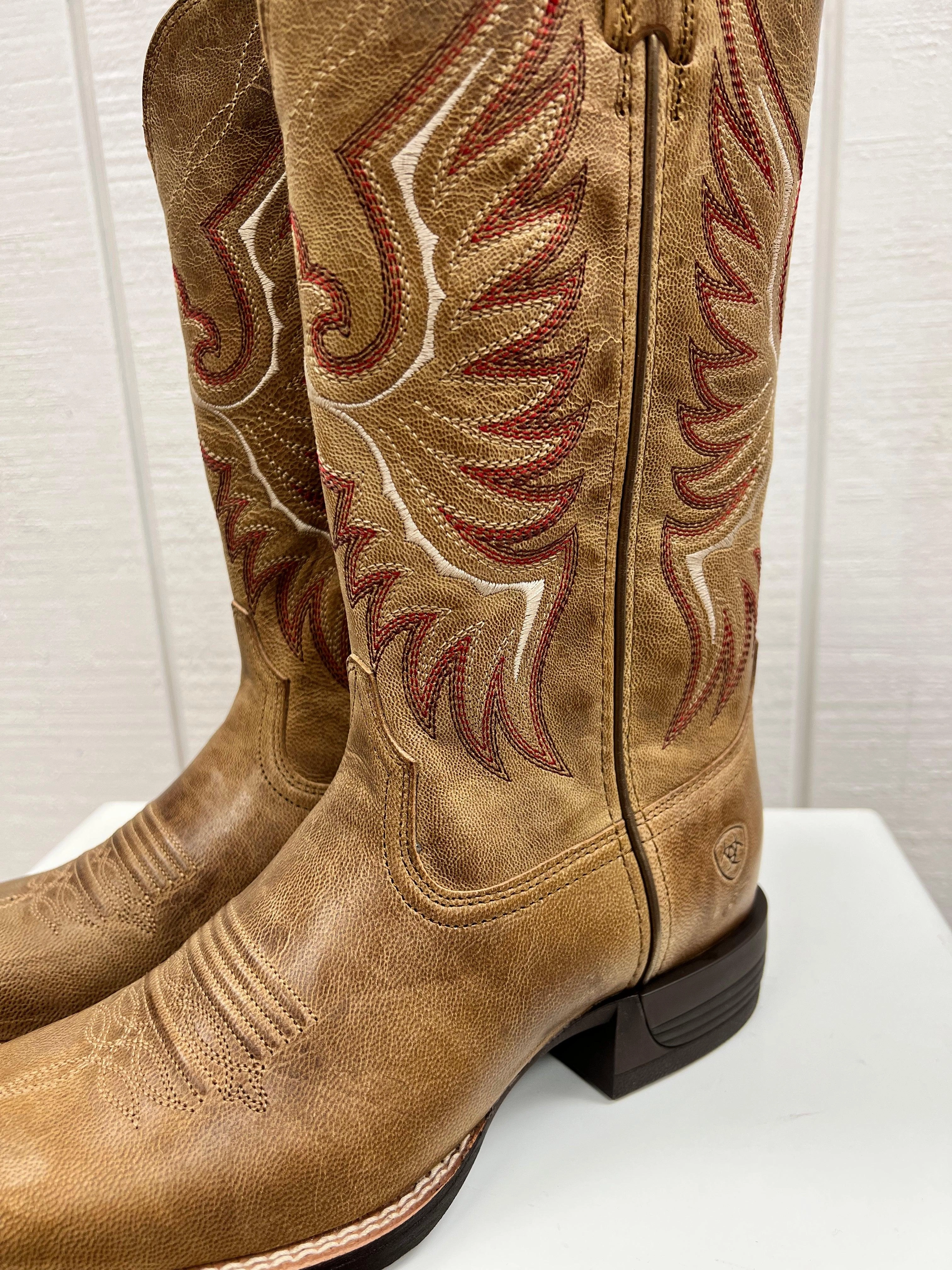 Ariat Women's Almond Bluff Rockdale Western Cowgirl Boot 10044415 Tough Build Sleek Fit