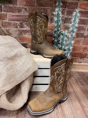 Casual Adventure Ariat Women's Anthem Deer Waterproof Brown Leather Cowgirl Boots 10042593