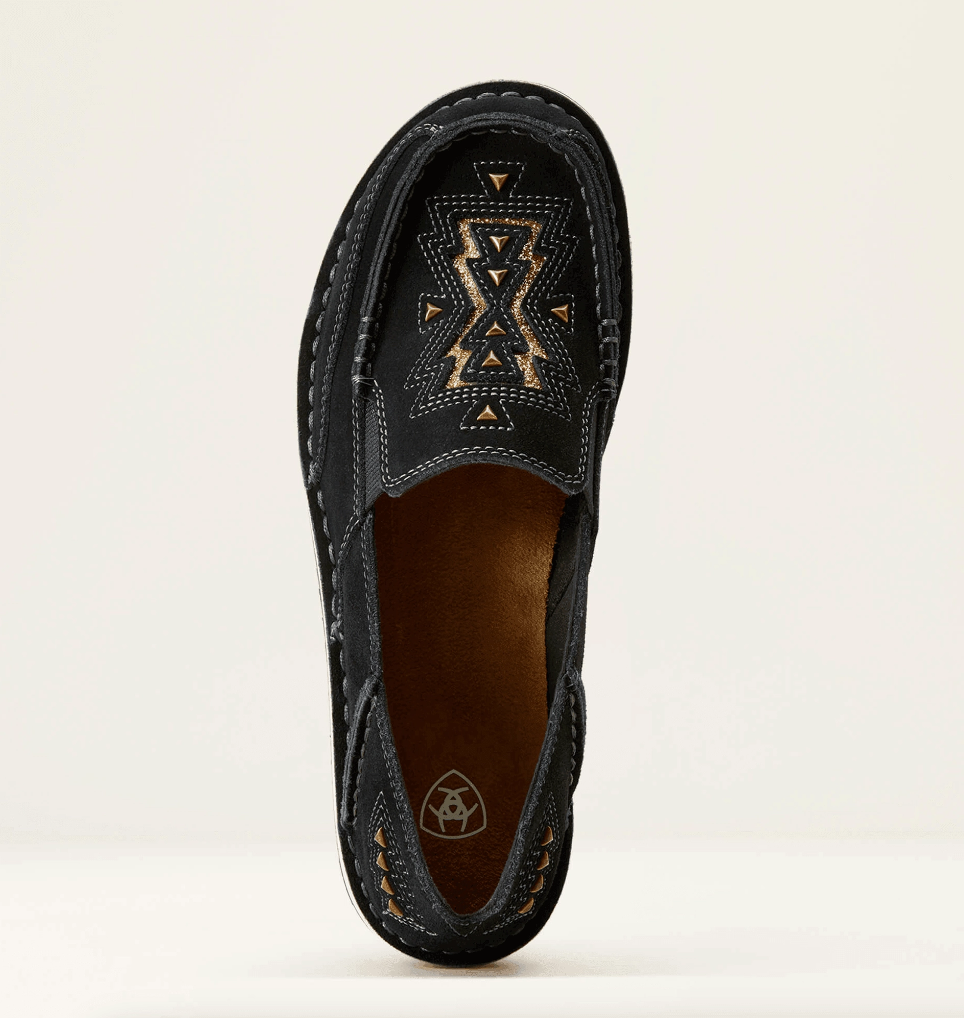 Ariat Women's Black Suede Shine Leather Cruiser Shoes 10046912 Court Fast