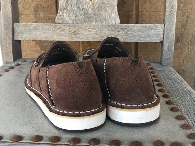 Ariat Women's Brown Suede Embossed Leather Cruiser Shoes 10031609 Nature Walk