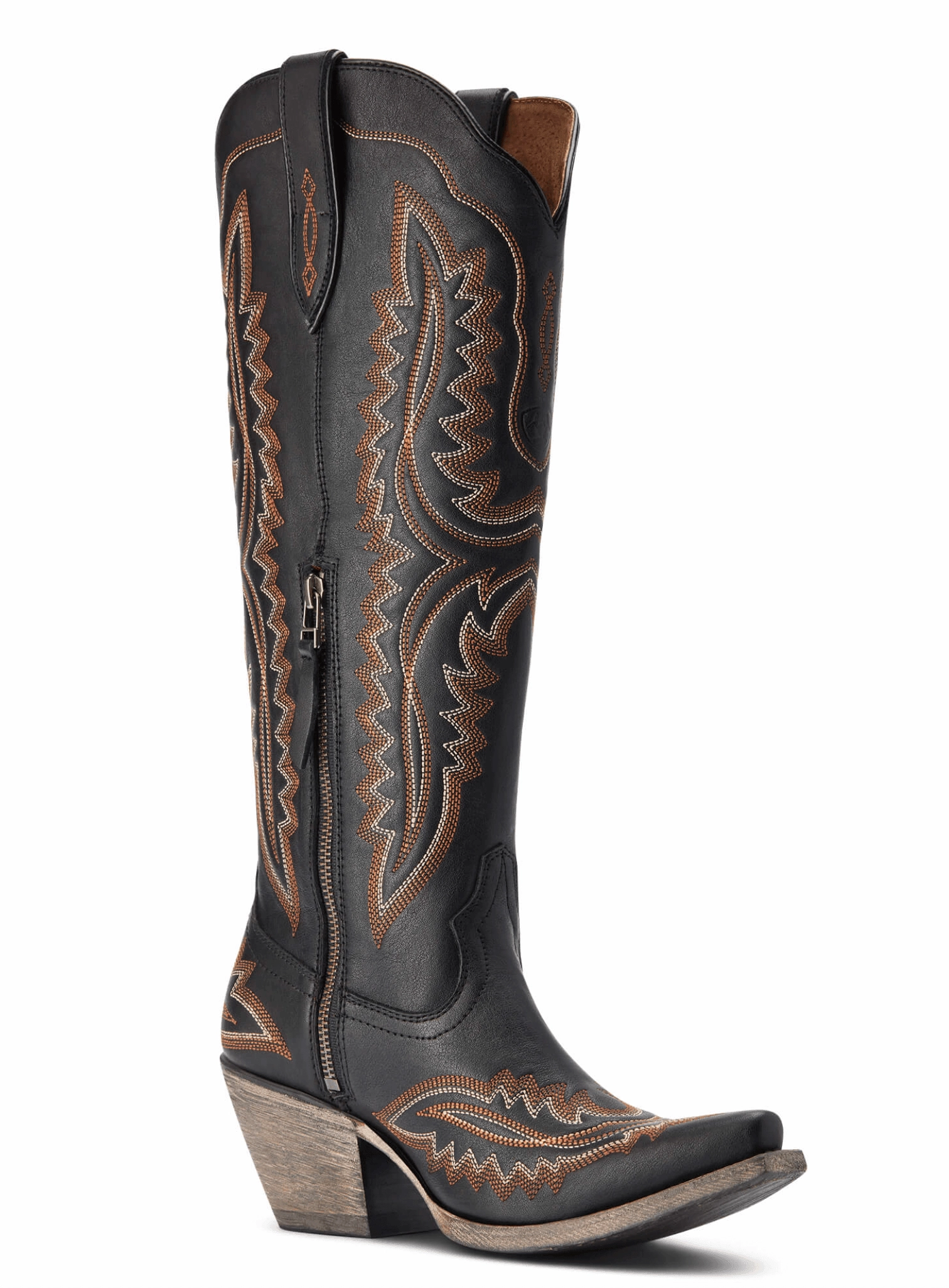 Distressed finish Protective Upper Ariat Women's Casanova Brooklyn Black Tall Western Cowgirl Boots 10042447