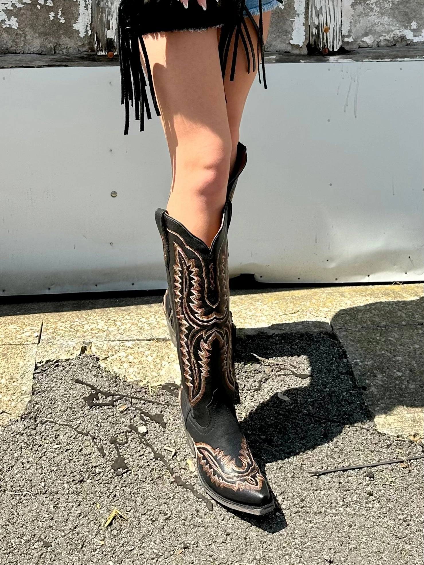 Ariat Women's Casanova Brooklyn Black Tall Western Cowgirl Boots 10042447 Nordic Calm Narrow Fit