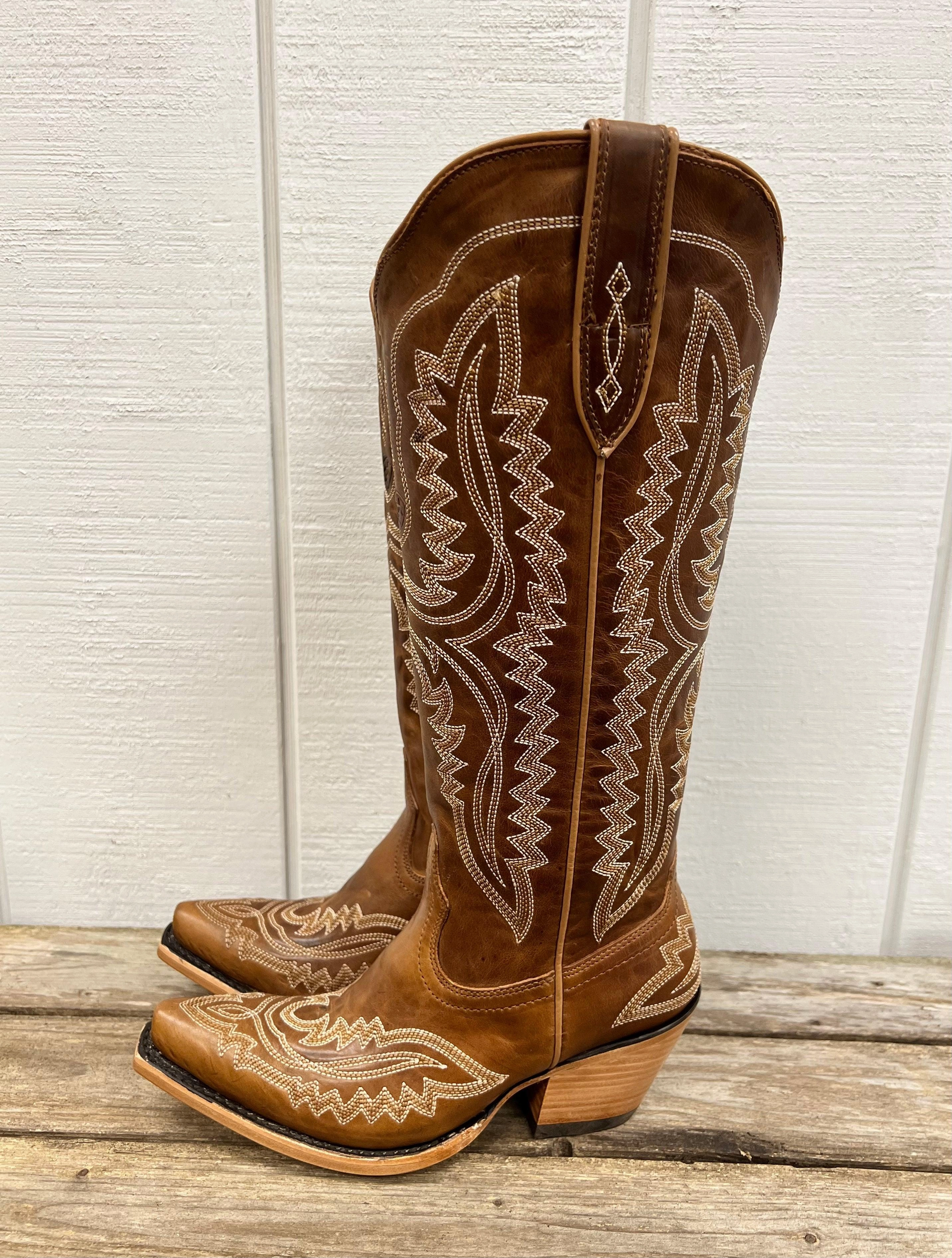 Ariat Women's Casanova Shades of Grain Tall Western Cowgirl Boots 10044481 Easy Clean