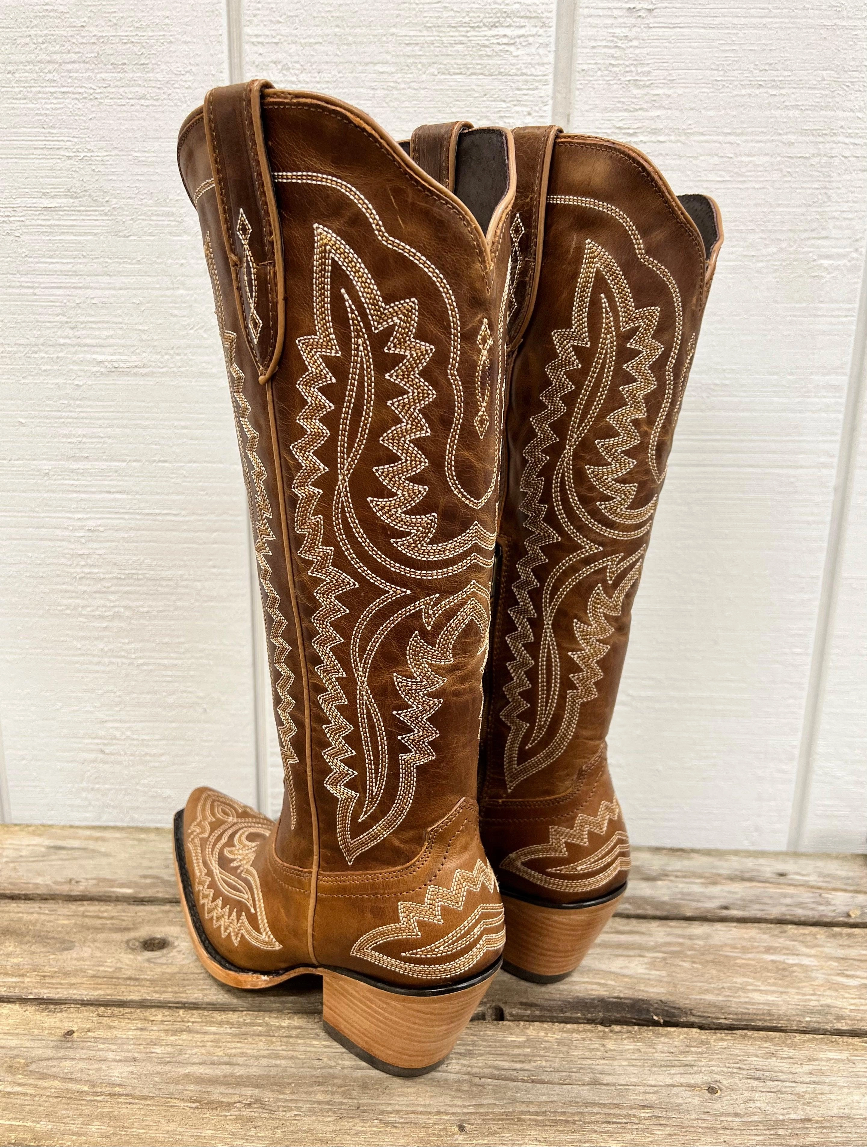 Ariat Women's Casanova Shades of Grain Tall Western Cowgirl Boots 10044481 Shock-absorbing Bold Heel