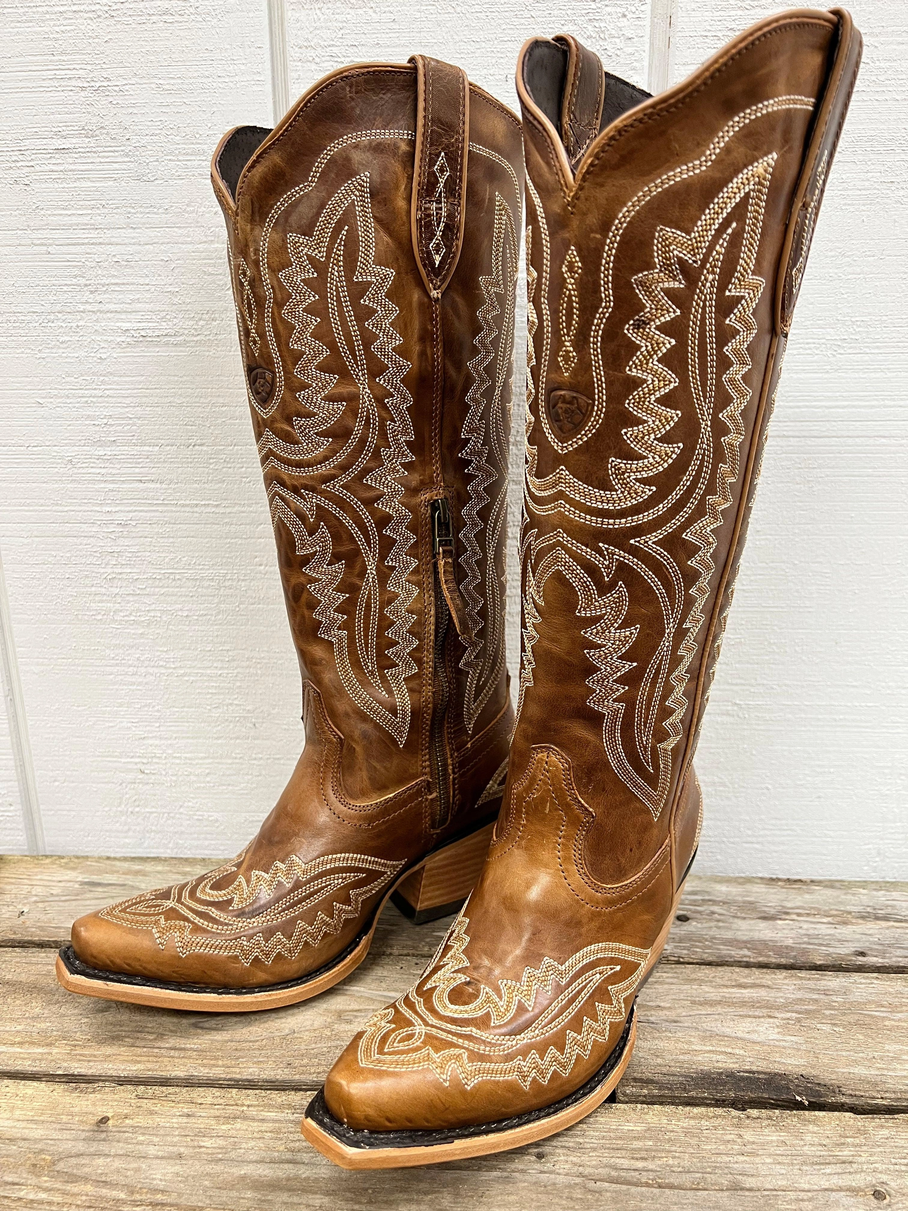 Ariat Women's Casanova Shades of Grain Tall Western Cowgirl Boots 10044481 Travel Friendly High Arch