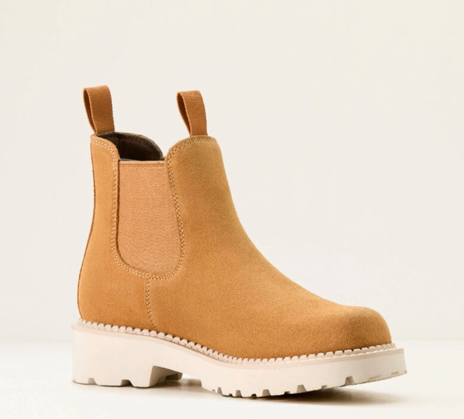 Ariat Women's Fatbaby Chelsea Wheat Suede Western Cowgirl Boot 10053640 Fashionable Utility