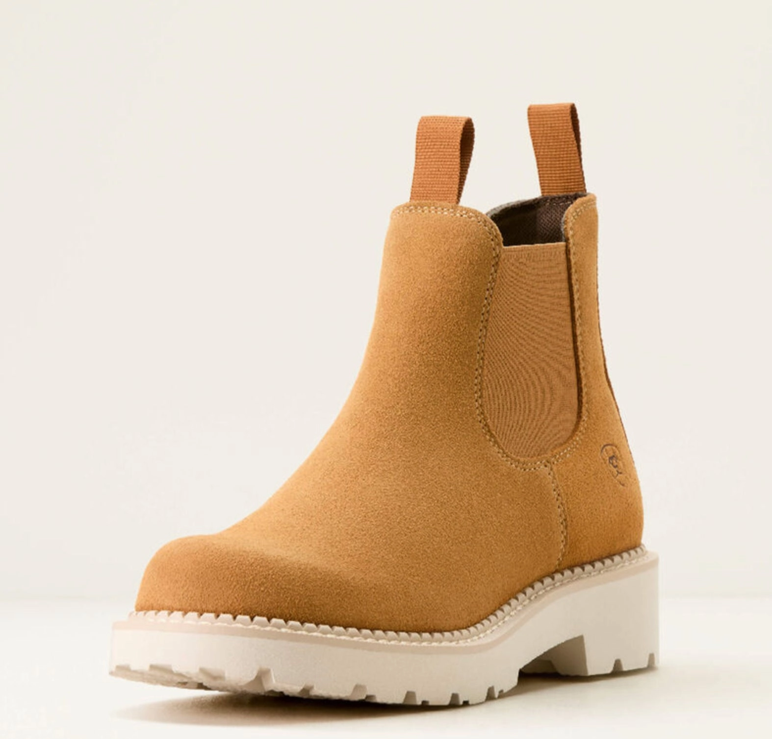 Ariat Women's Fatbaby Chelsea Wheat Suede Western Cowgirl Boot 10053640 Snow Season