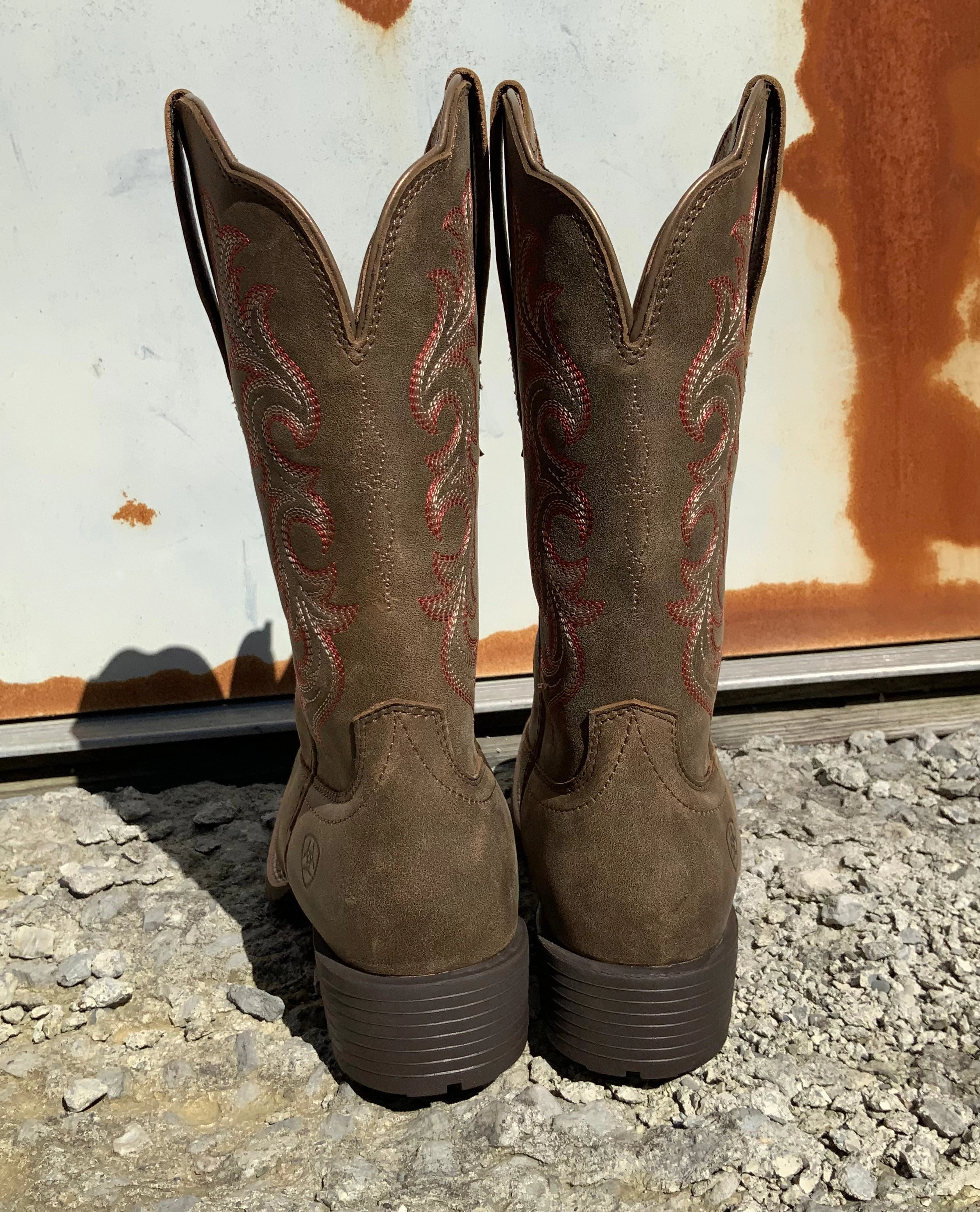 Ariat Women's Hybrid Rancher Stretchfit Cowgirl Boots 10042385 Versatile Wear Earth Tones