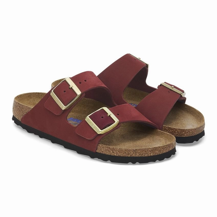 Arizona | Soft Footbed | Nubuck | Zinfandel Heel Strap Daily Casual