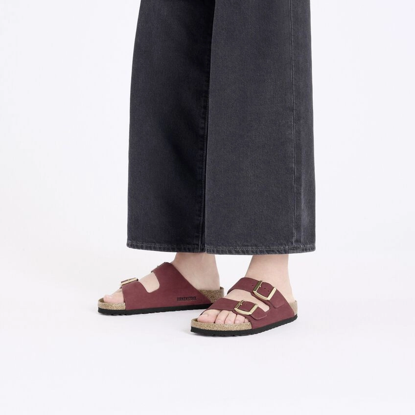 Arizona | Soft Footbed | Nubuck | Zinfandel Sleek Feel Leaf Touch