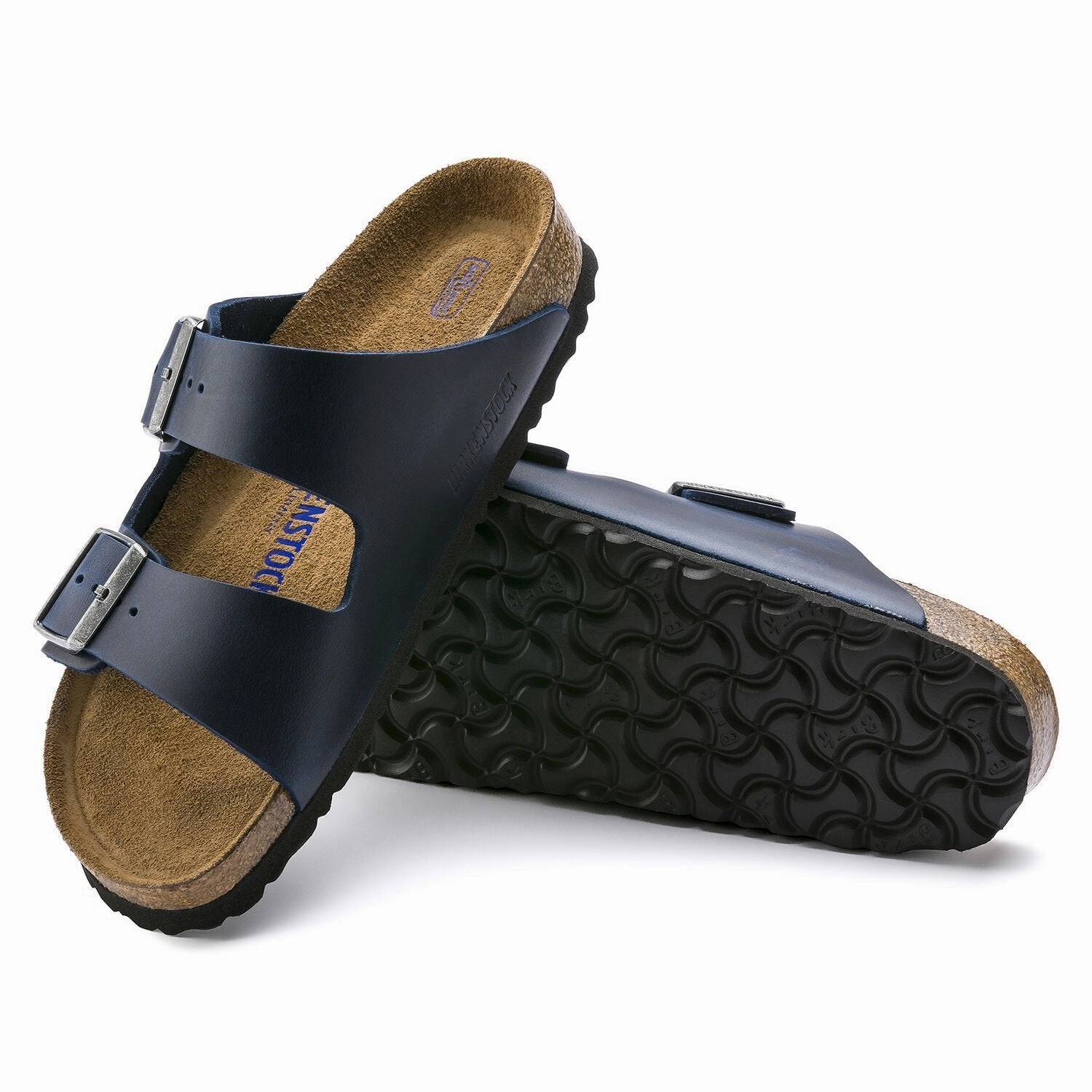 Arizona | Soft Footbed | Oiled Leather | Blue Work
