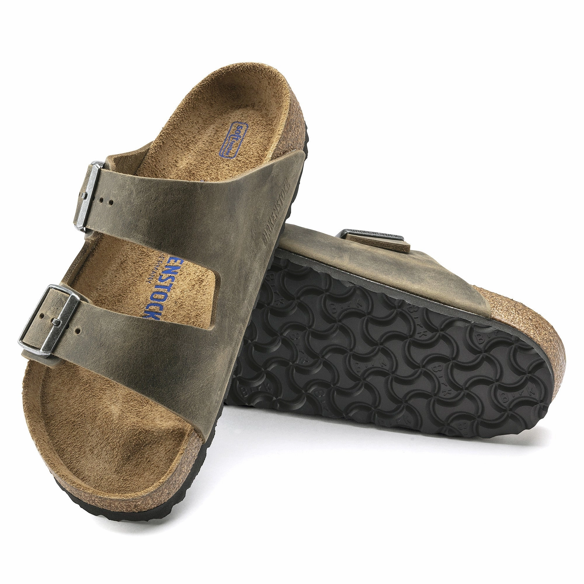 Arizona | Soft Footbed | Oiled Leather | Faded Khaki Trendy And Comfortable
