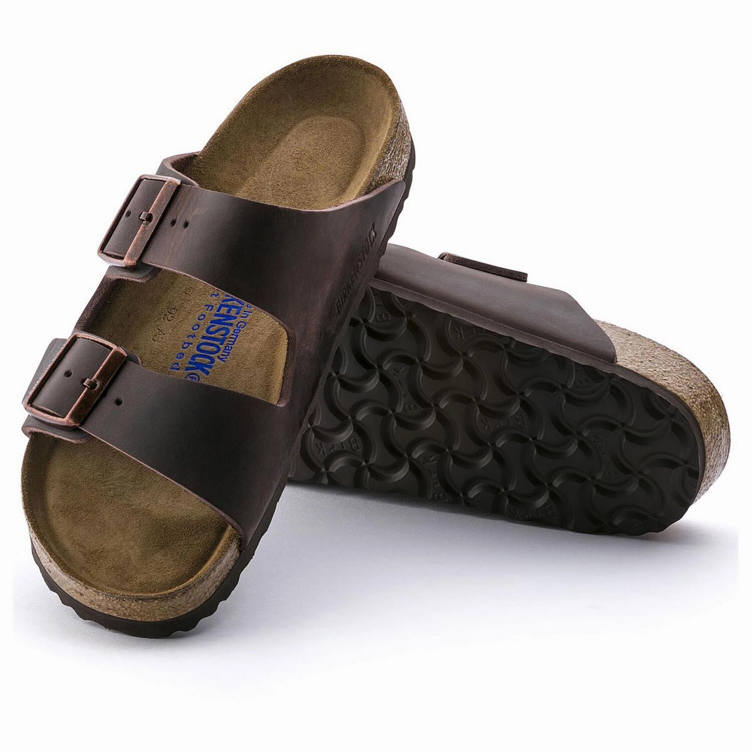 Strappy Design Arizona | Soft Footbed | Oiled Leather | Habana Brown