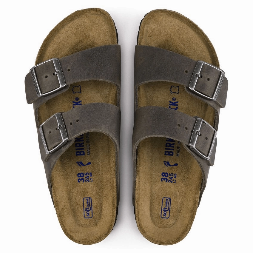Arizona | Soft Footbed | Oiled Leather | Iron Cold Tone Firm Lock