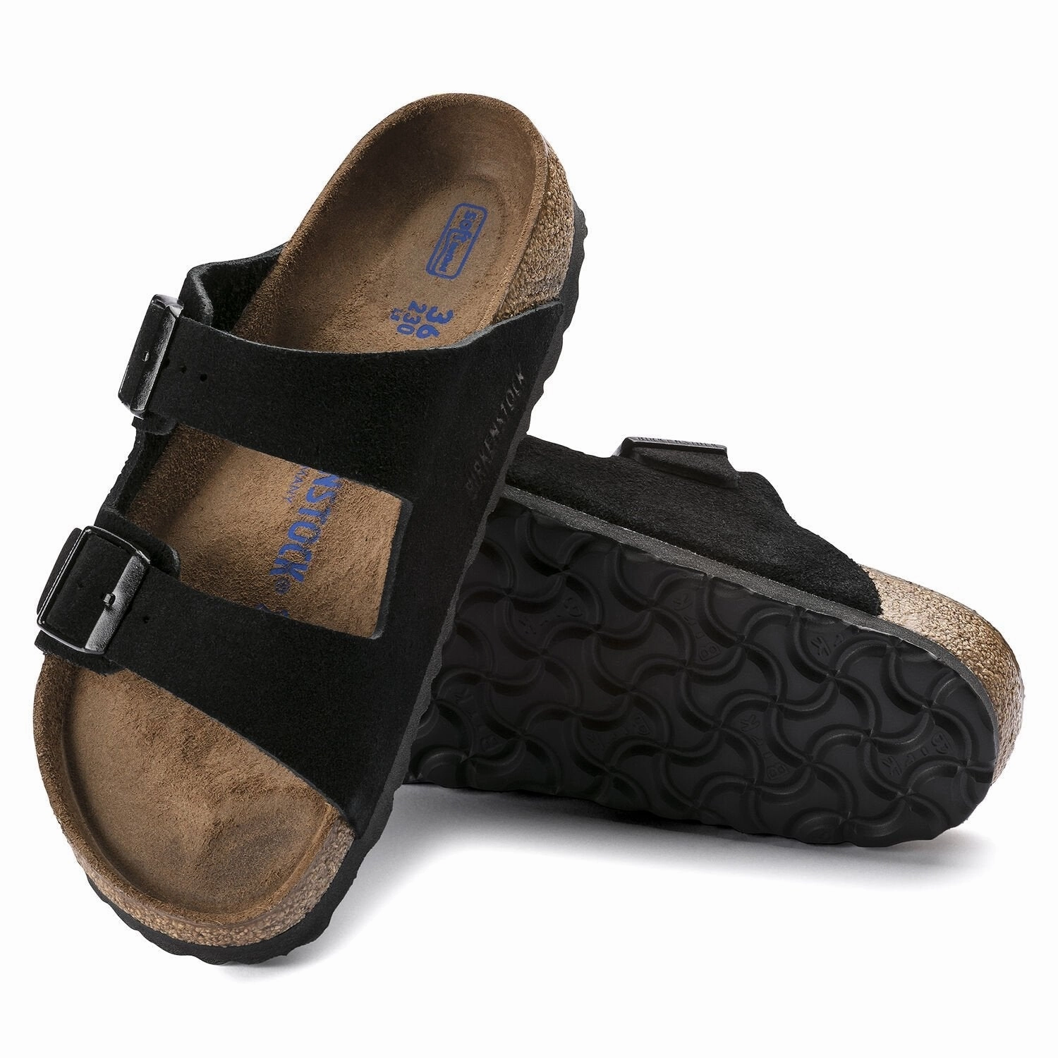 Light cushion Arizona | Soft Footbed | Suede | Black