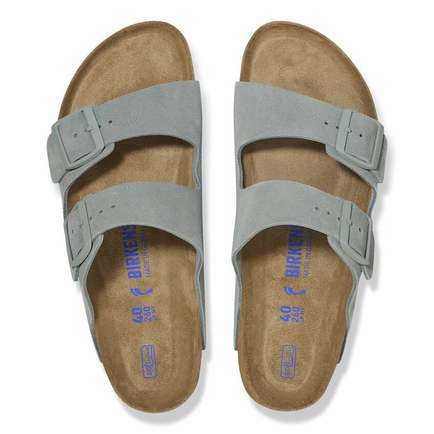 Arizona | Soft Footbed | Suede | Pure Sage Easy Flow Comfort arch