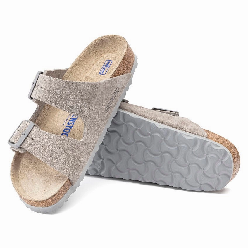 Footwear for Summer Arizona | Soft Footbed | Suede | Stone Coin