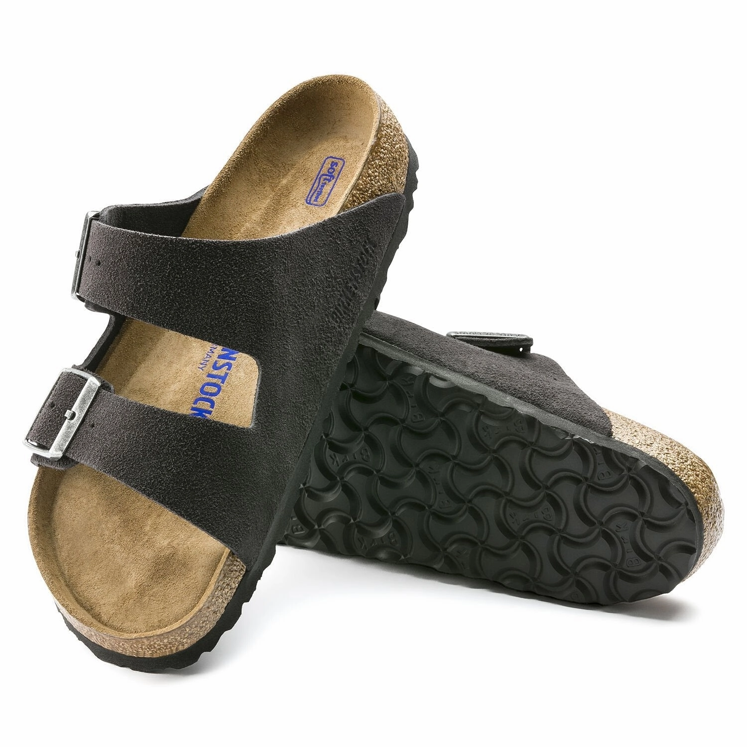 Arizona | Soft Footbed | Suede | Velvet Gray removable insoles