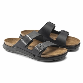 Arizona Rugged | Oiled Leather | Black Silver Glow Supportive And Stylish