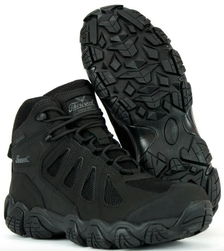 Thorogood Crosstrex Black BBP Waterproof Mid Hiker Work Shoes 834-6294 Warm And Comfortable Heat-resistant