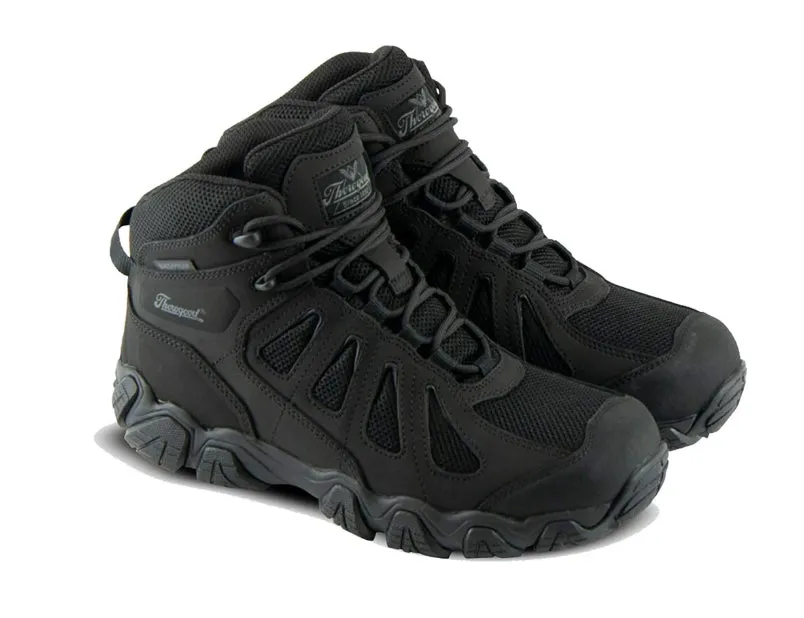 Thorogood Crosstrex Black BBP Waterproof Mid Hiker Work Shoes 834-6294 Outdoor Protection