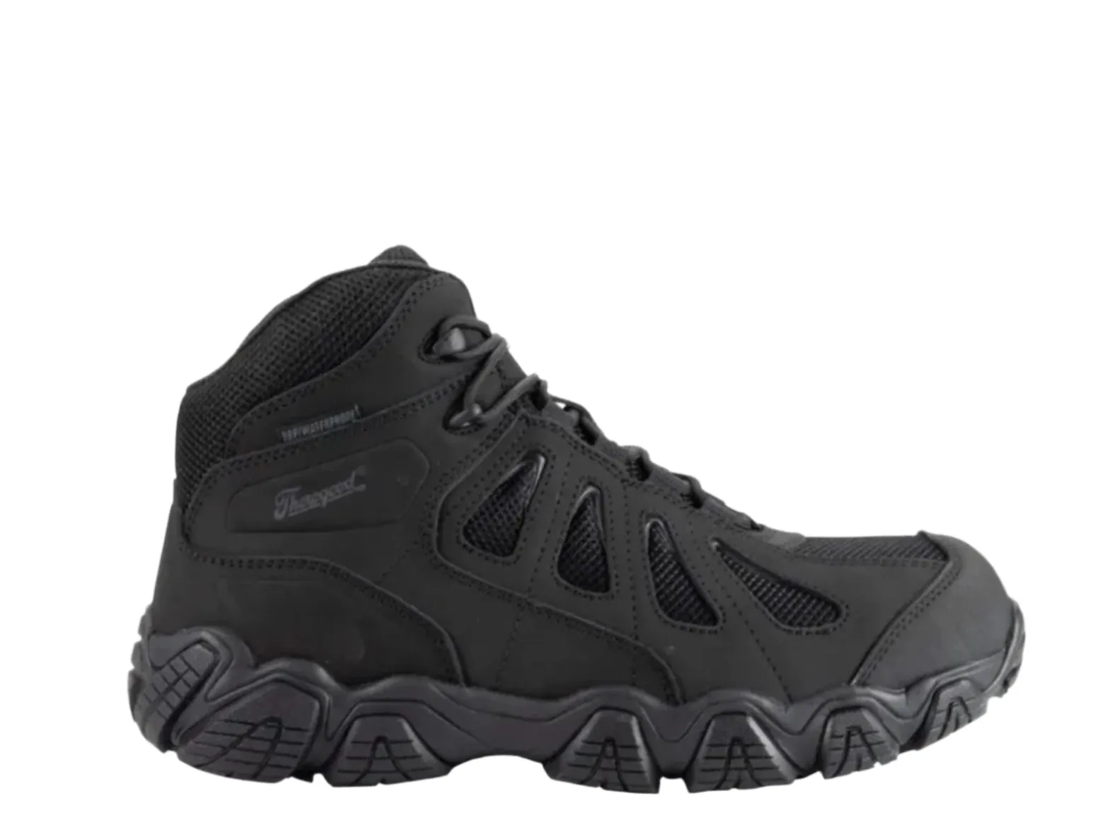 Thorogood Crosstrex Black BBP Waterproof Mid Hiker Work Shoes 834-6294 Rodeo Event