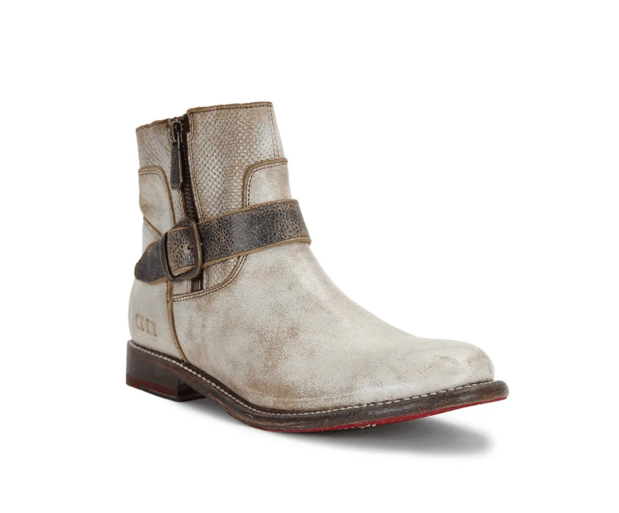 Bed Stu Women's Becca Nectar Lux Rustic White Leather Ankle Boots F321118 NTBK Young Professional