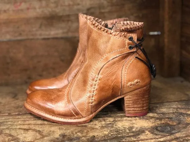 Bed Stu Women's Bia Tan Dip Dye Leather Short Ankle Boots F393008 Reinforced Seams