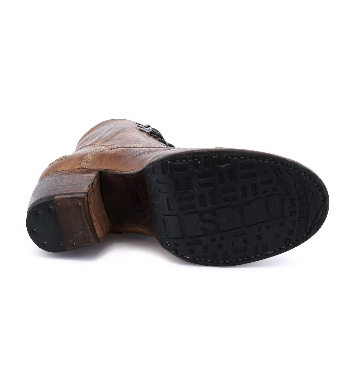 Dance Floor London Edge Bed Stu Women's Judgement Tan Rustic Short Boots Ankle Booties F385001