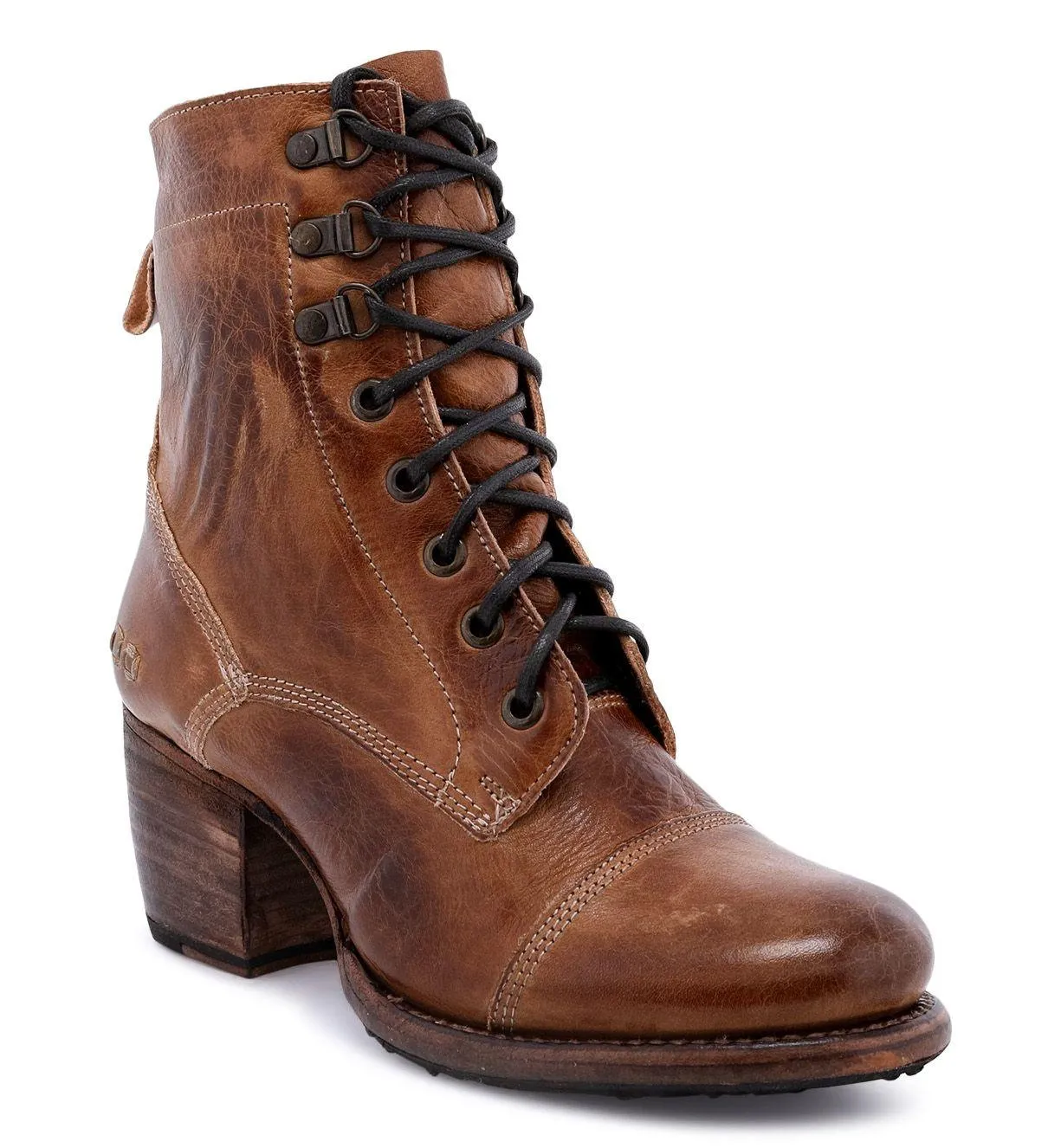 Relaxed Fit Bed Stu Women's Judgement Tan Rustic Short Boots Ankle Booties F385001