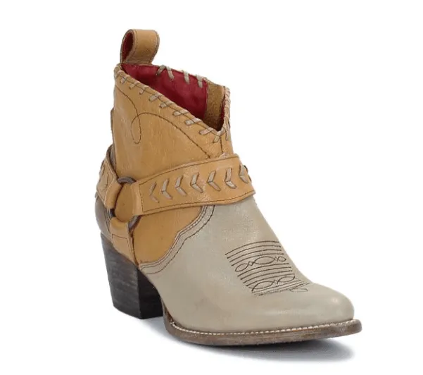 High Arch Urban Utility Bed Stu Women's Tania Cafe Latte Lux Leather Shortie Ankle Boots F392019-CTLX