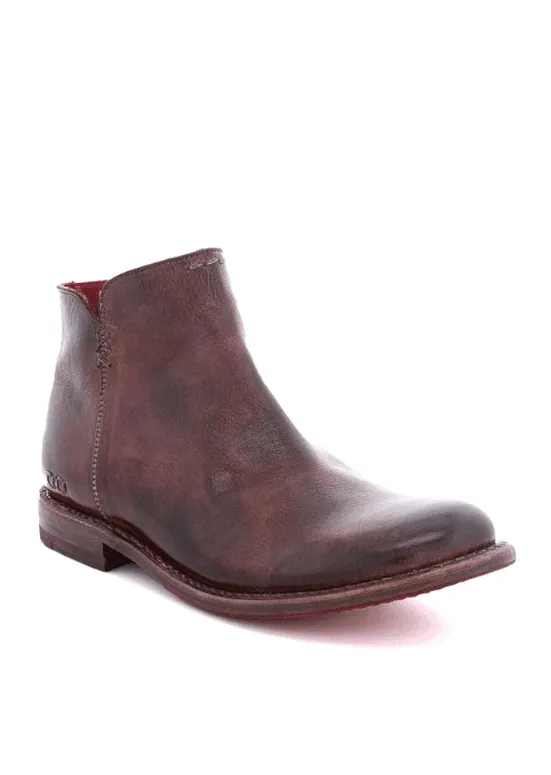 Bed Stu Women's Yurisa Teak Brown Rustic Tremolo Leather Ankle Boots F321147-TKRS Urban Casual