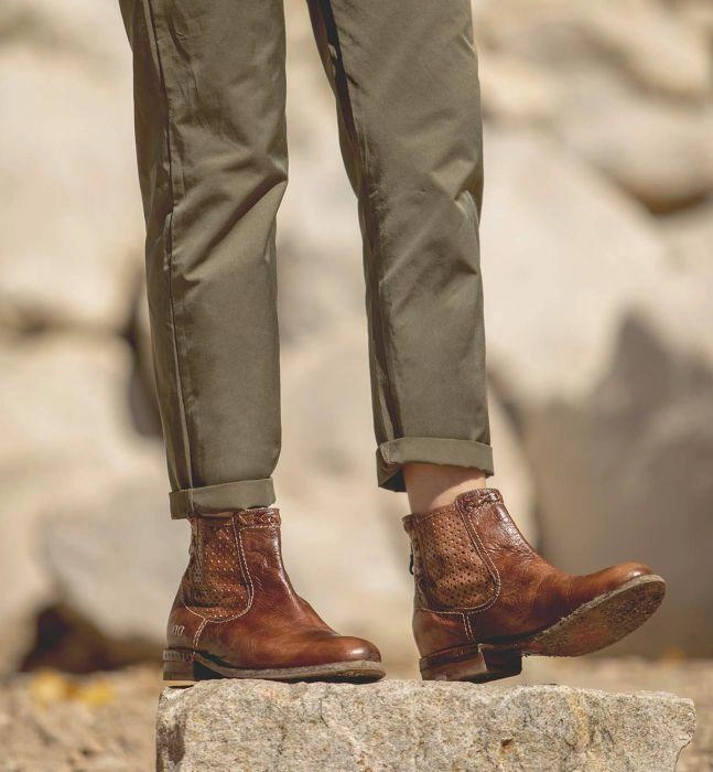 Everyday Use Steel Toe Bed Stu Women's Baylene Teak Driftwood Leather Ankle Bootie F321148