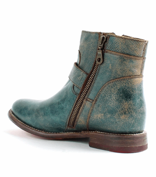 Versatile use Bed Stu Women's Becca Dark Teal Lux Leather Mason Ankle Boots F321118