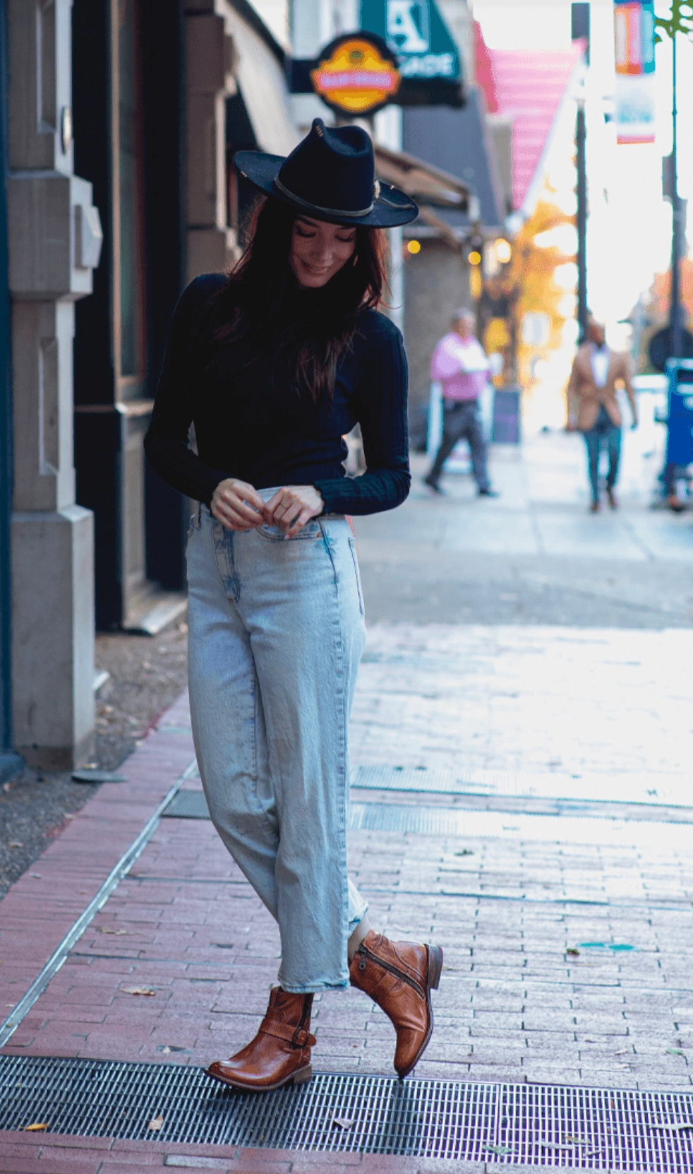 Bed Stu Women's Becca Tan Rustic Leather Ankle Boots F321118 Work Field Pull on