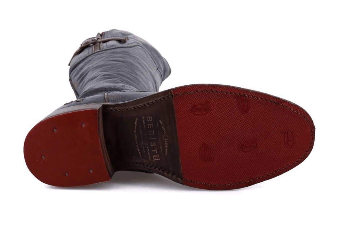 Bed Stu Women's Kathleen Black Lux Leather Tall Fashion Boots F393027 Quick   Dry Scandi Cool