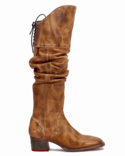 Bed Stu Women's Leilani Pecan Rustic Leather Tall Boots F393092-PCRT Energy return Neutral Build