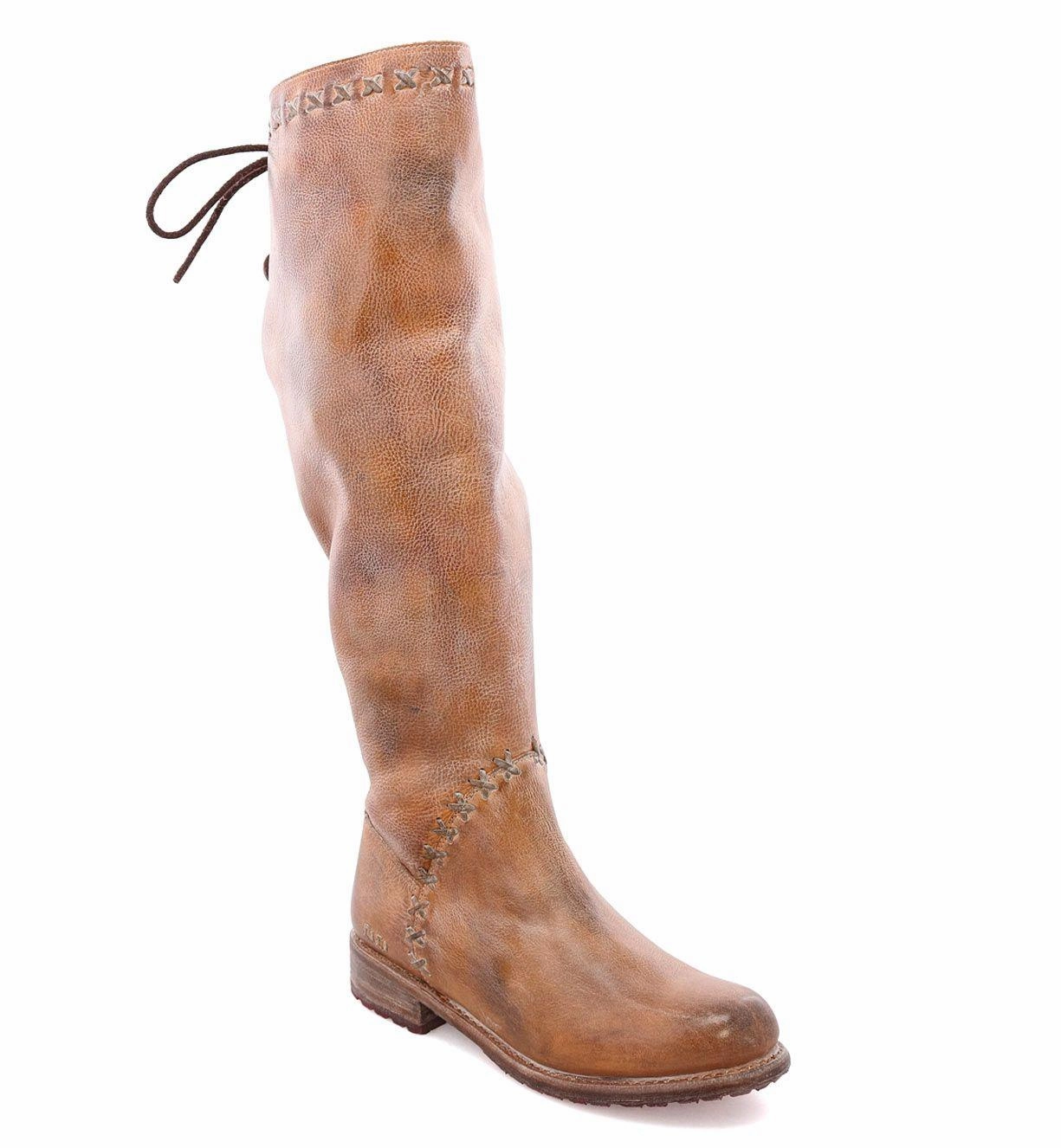 Mesh Upper Bed Stu Women's Manchester III Tan Icicle Rustic Leather Tall Boot F311029