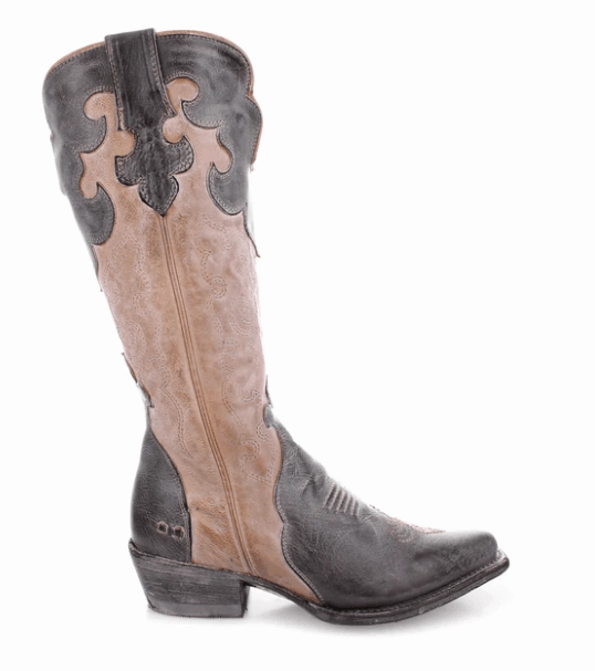 nylon Bed Stu Women's Queen Black Oats Rustic White Western Fashion Boots F328047-BORWBF