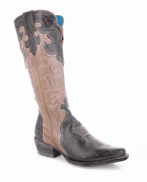 Tough Terrain Bed Stu Women's Queen Black Oats Rustic White Western Fashion Boots F328047-BORWBF