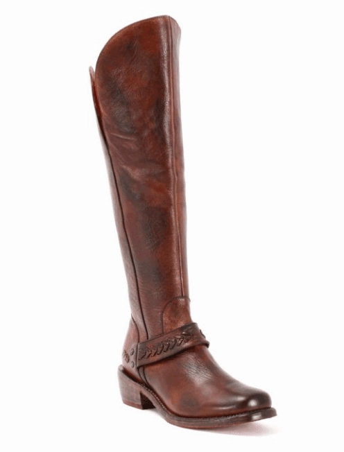 Dust proof AntiOdor Bed Stu Women's Takoma Rowan Teak Brown Leather Tall Boots F393130-RWTKM