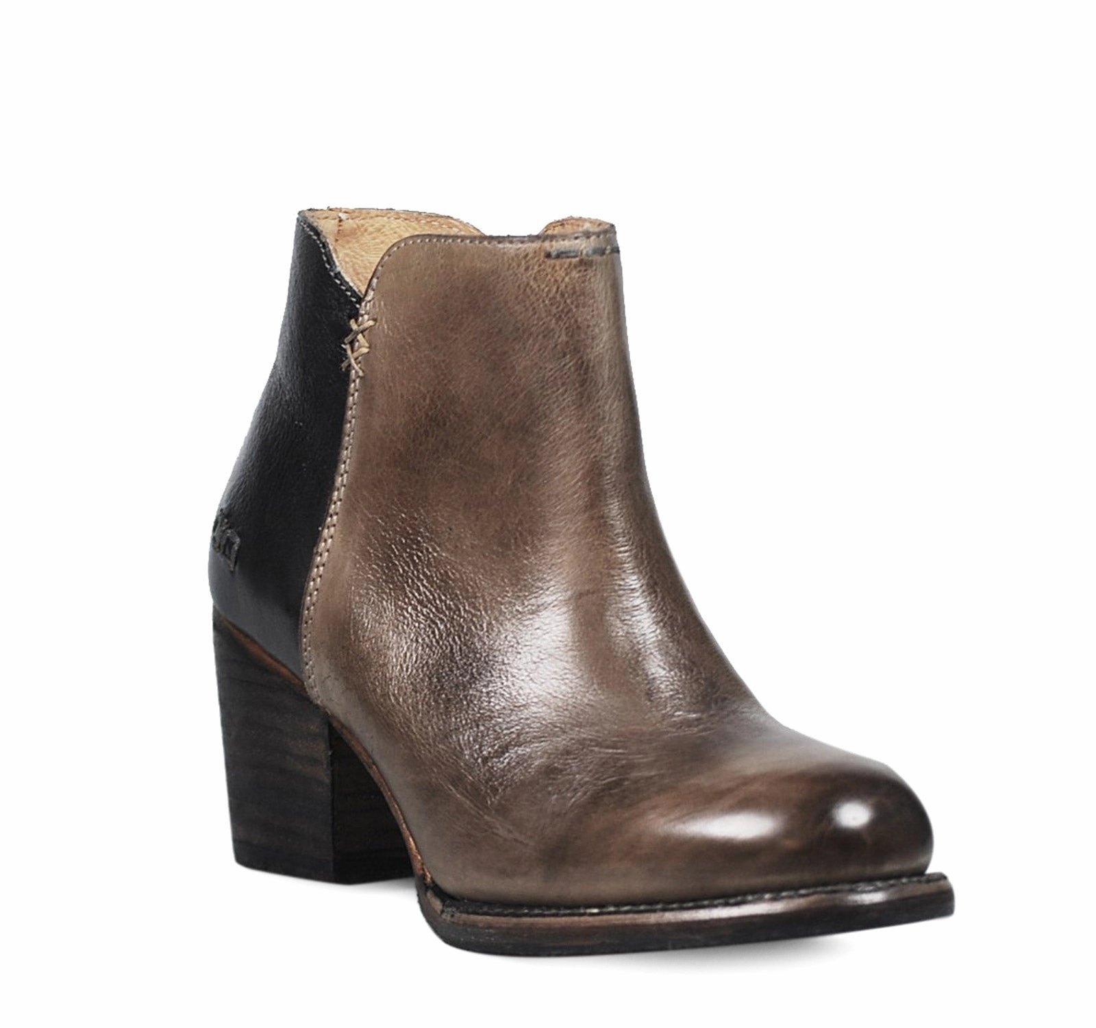 Bed Stu Yell Women's Ankle Boot in Smoke Grey and Black Fitness