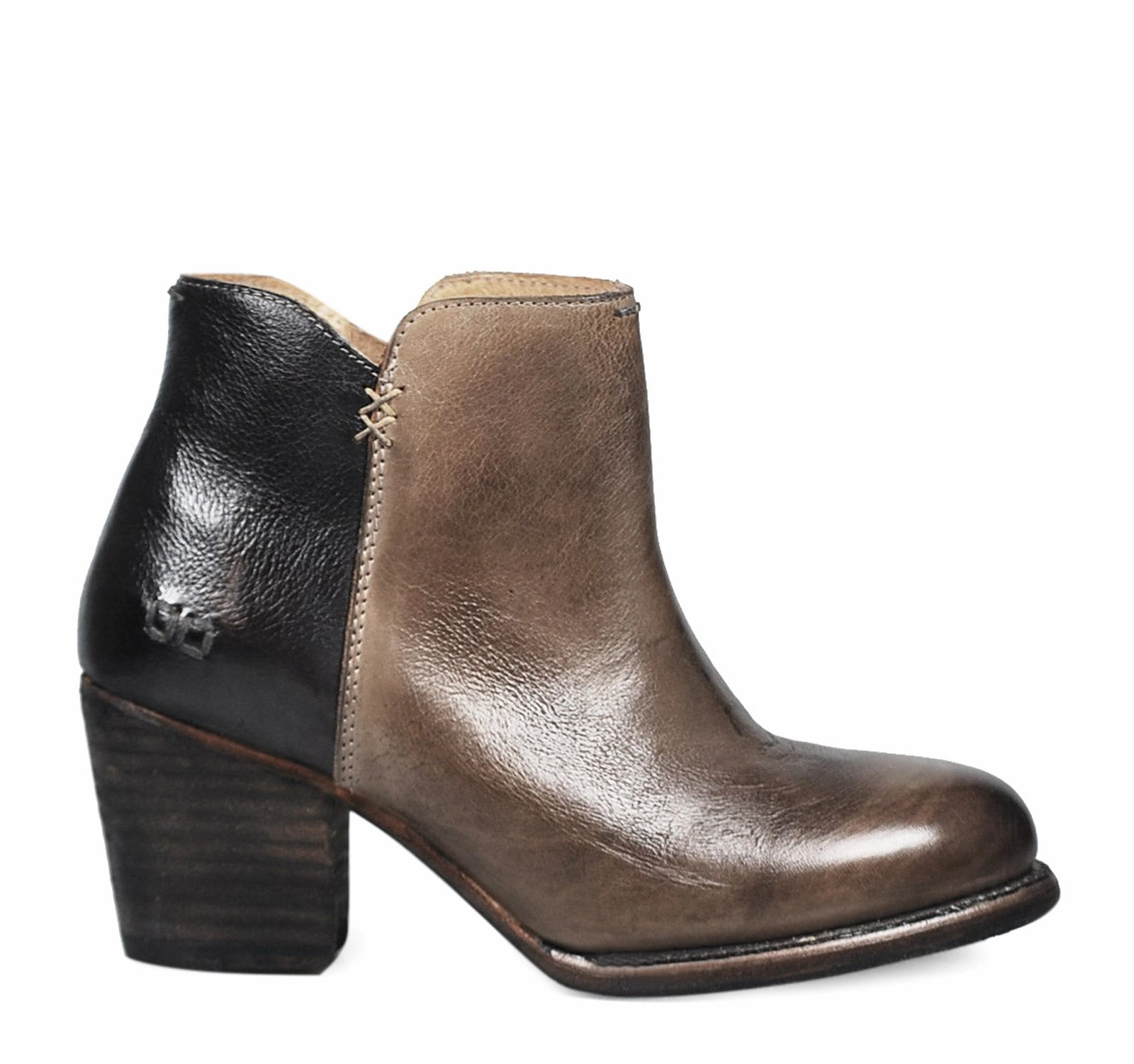 Daily Comfort Fashion Edge Bed Stu Yell Women's Ankle Boot in Smoke Grey and Black