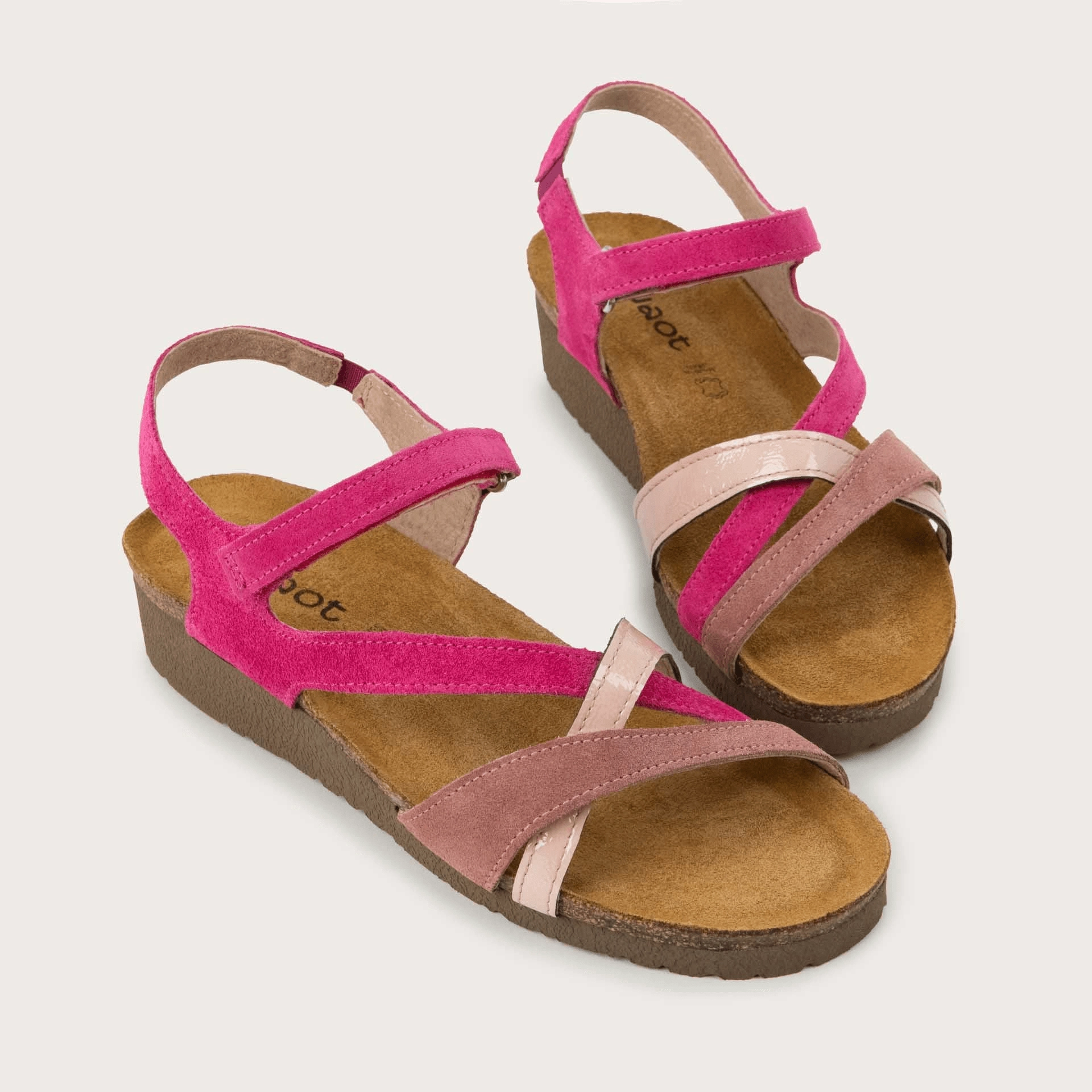 Sophia | Suede/Patent Leather | Fuchsia/Rose/Porcelain Trail Ease evening run