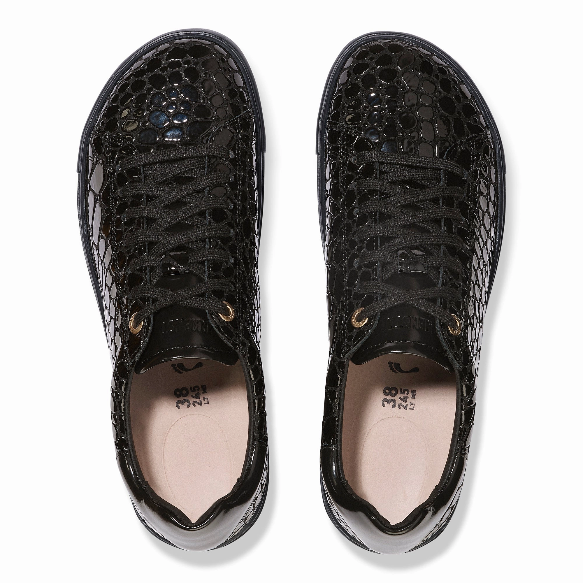 Bend Low | High Shine Patent Leather | Black Croc photo shoot