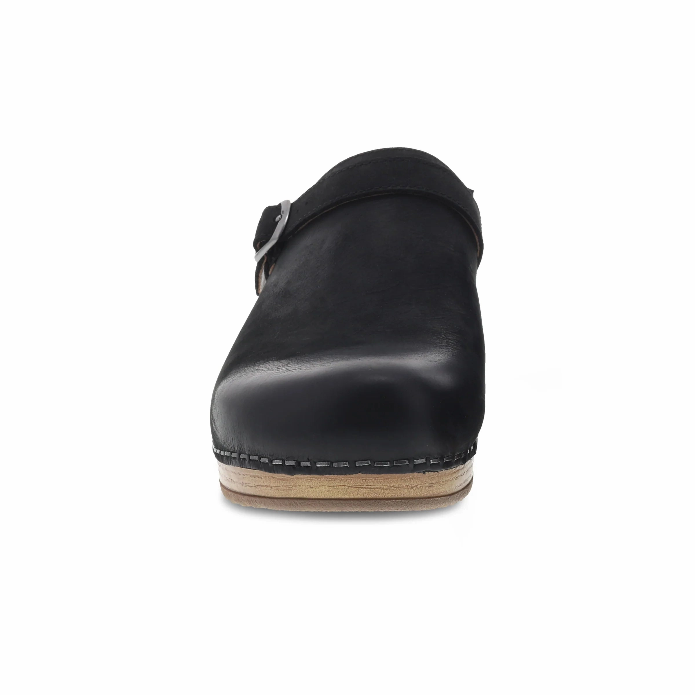 Berry | Burnish Nubuck | Black - clog - Dansko