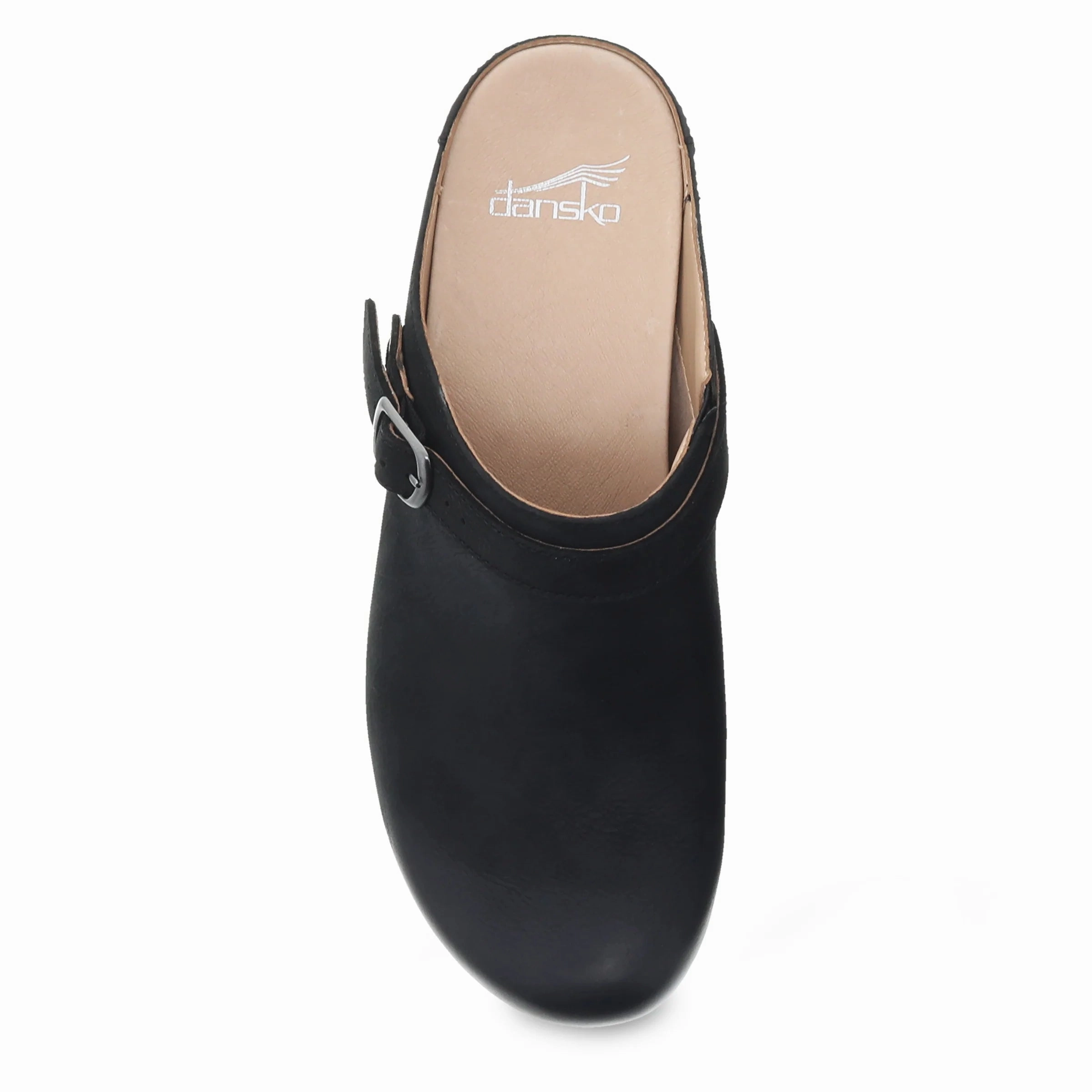 Berry | Burnish Nubuck | Black - clog - Dansko